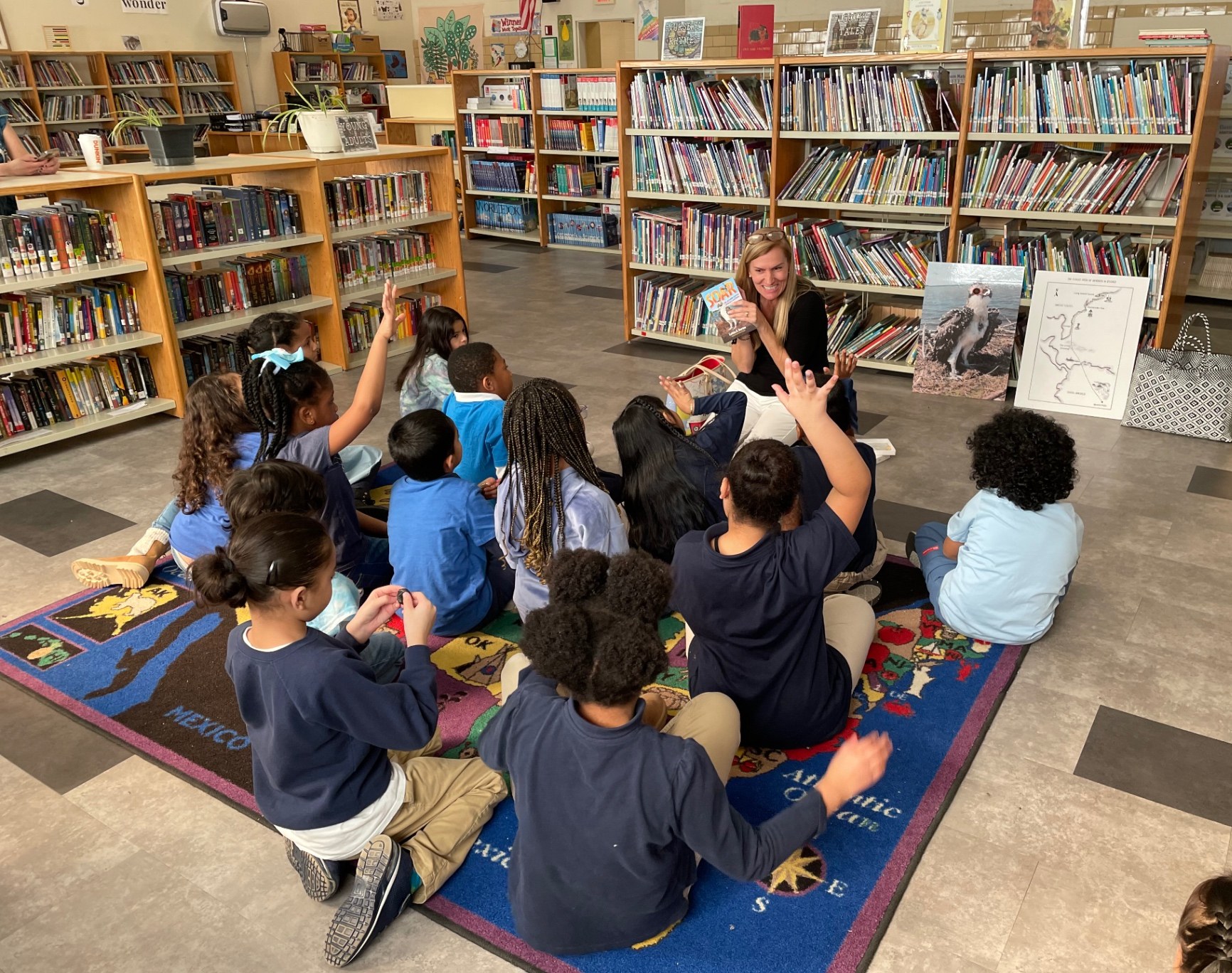 Author visiting Bridgeport classroom